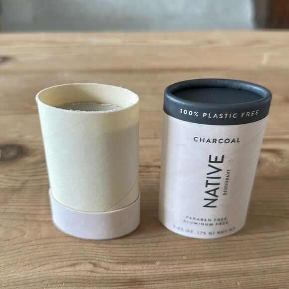 Native Deodorant Charcoal scent PLASTIC FREE NEW never used 2.65 OZ - Picture 3 of 4